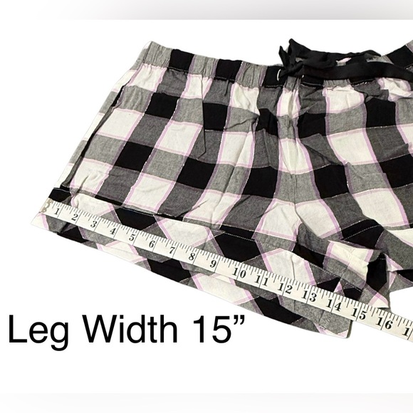 Victoria’s Secret - Cotton Modal Flannel Blend - Shirt & Bike Shorts PJ’s Set - Picture 13 of 16